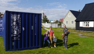 Eyrarbakki the artists from TURA YA MOYA and theie container